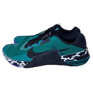 Nike Metcon 7 Malachite Sneaker Mens 11 Green Black Round Toe Lace Up CZ8281-300